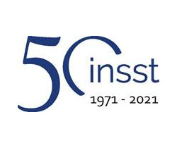 Imagen logotipo que representa el 50 aniversario del Instituto Nacional de Seguridad y Salud en el Trabajo