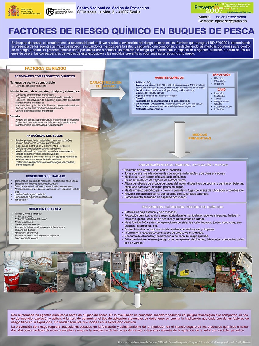 Póster Técnico: Factores de riesgo químico en buques de pesca - Año 2007