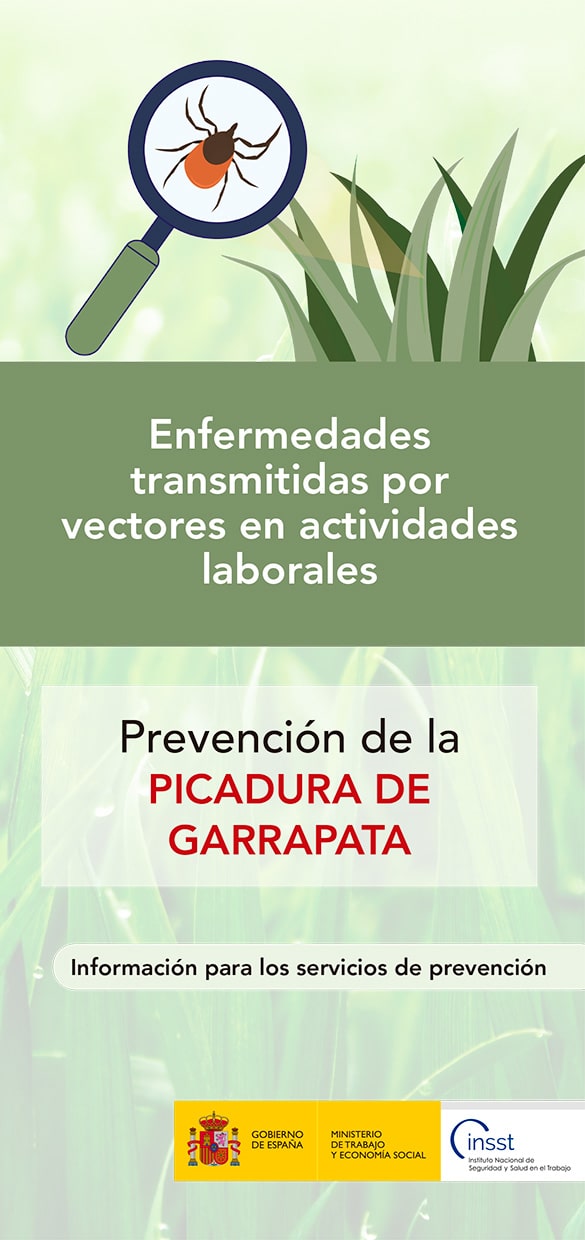 Folleto: Enfermedades transmitidas por vectores en actividades laborales. Prevención de la PICADURA DE GARRAPATA - Año 2024
