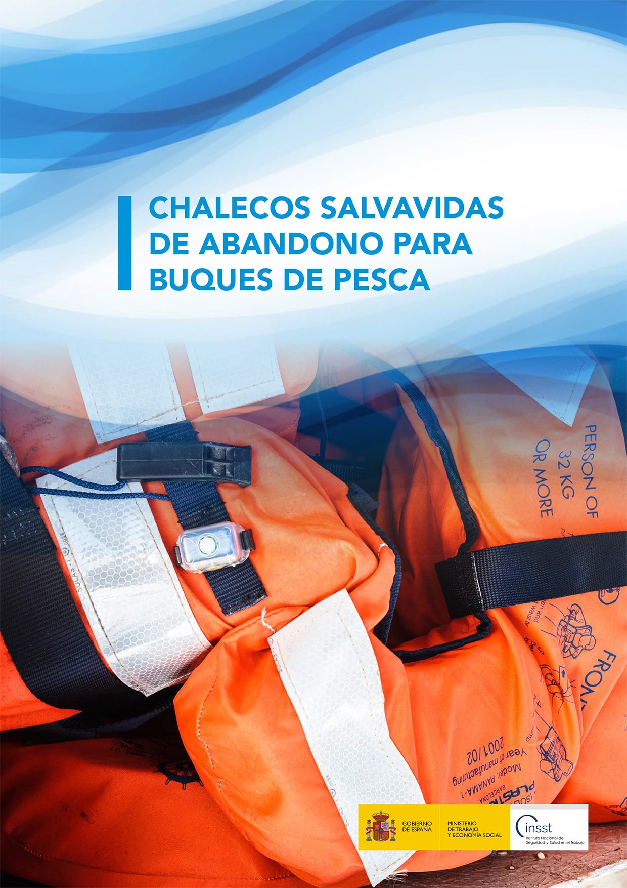Folleto: Chalecos salvavidas de abandono para buques de pesca - Año 2024