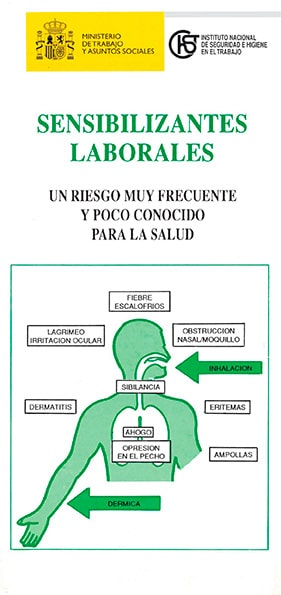 Folleto: Sensibilizantes laborales. Un riesgo muy frecuente y poco conocido para la salud - Año 2001