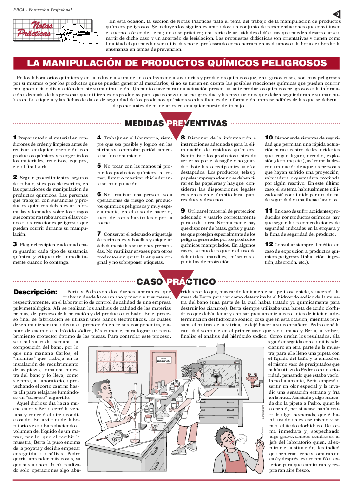 NP Erga-FP 37. La manipulación de productos químicos peligrosos - Año 2003