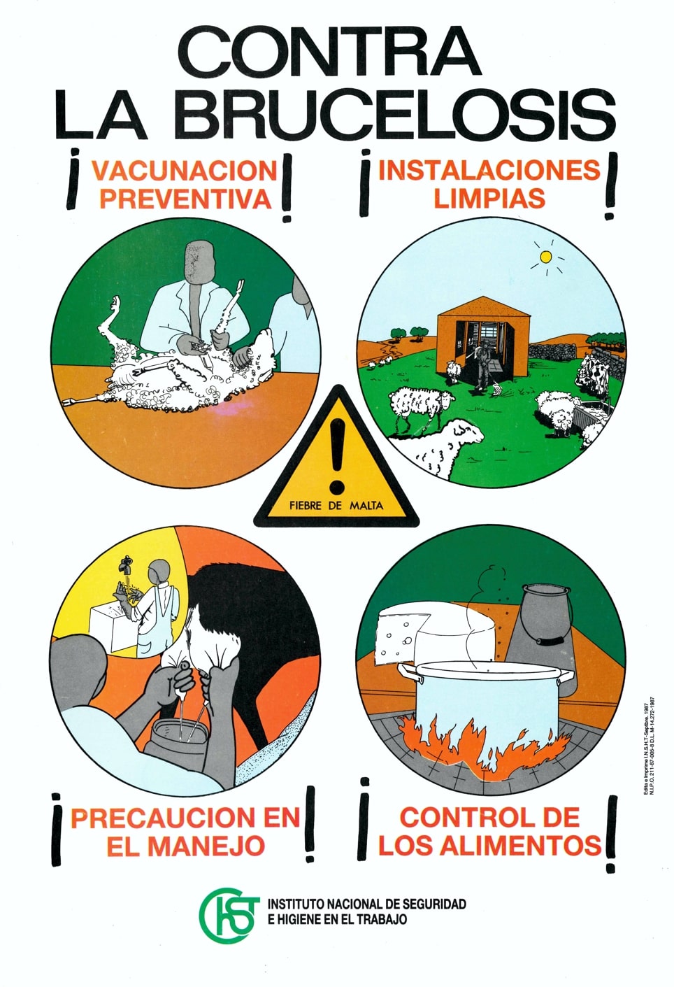 Cartel: Contra la brucelosis - Año 1987