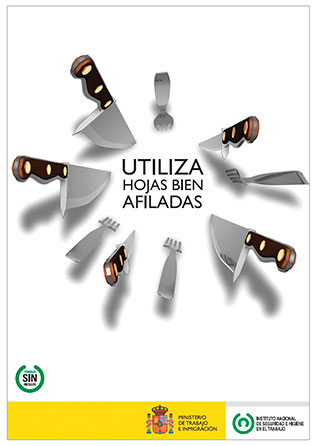 Cartel: Utiliza hojas bien afiladas - Año 2011