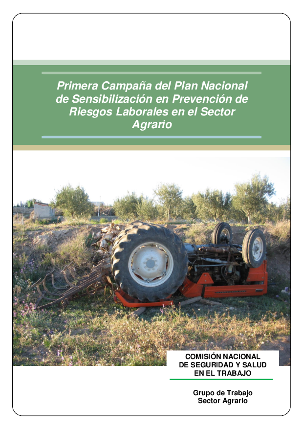 Propuesta  primera campaña del Plan Nacional de Sensibilización en PRL en el sector agrario