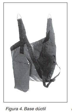 Figura 4: base dúctil, dispositivo textil de protección contra caídas.