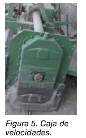 Caja de velocidades de una máquina agrícola